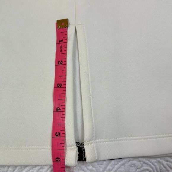 Soho Apparel Ltd. Cream Skirt With Black Lace Detail Size 8 - Picture 8 of 10